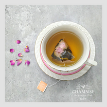 Load image into Gallery viewer, 玫瑰烏龍茶 | 立體三角原葉茶包 | 台灣茶 | 香茶仕 | Rose Oolong Tea | Pyramid Whole Leaf Tea Bag | Taiwan Tea | CHAMAISE
