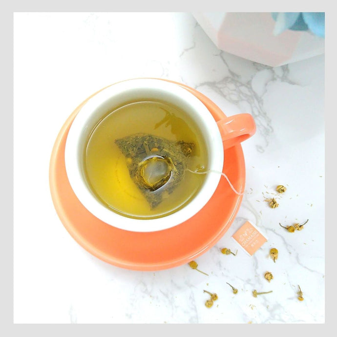 柚香洋甘菊綠茶 | 立體三角原葉茶包 | 台灣茶 | 香茶仕 | Citrus Chamomile Green Tea | Taiwan Tea | Chamaise