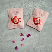 Load image into Gallery viewer, Rose Oolong Tea|Pyramid Whole-leaf Tea Bag|Taiwan Tea|French Rose|Herbal Tea