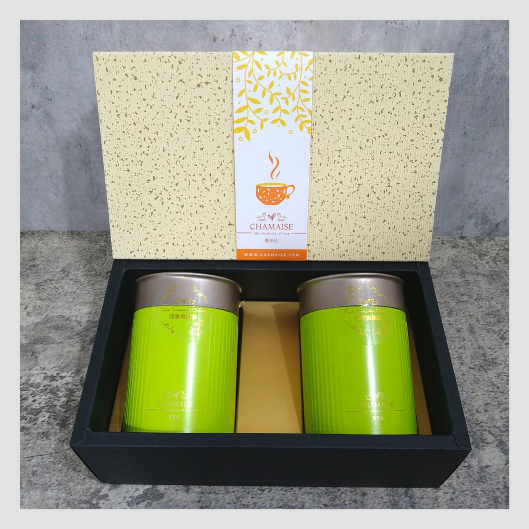 Four Seasons Oolong | Tea Leaves Giftbox | Taiwanese Tea | New Pack [75gx2]